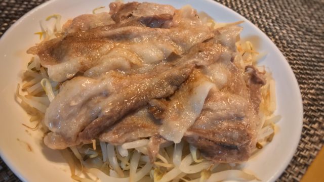 豚バラもやし蒸し レンジで簡単 ポン酢 柚子胡椒でダイエット 節約 たなかノート