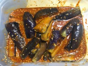 韓国風ナスの揚げ浸し